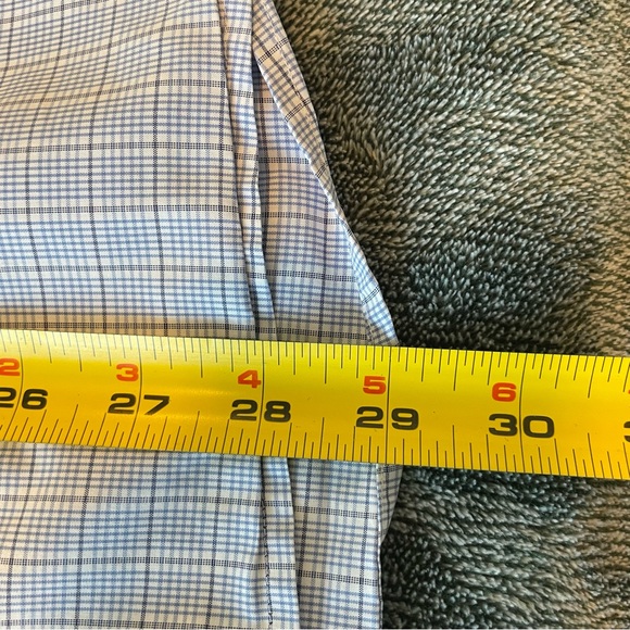 Eton Light Blue Checkered Dress Shirt Neck 15.5 - Picture 5 of 9